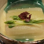 あさば - 蓮芋　本三つ葉　　山葵酢　　さっぱりと