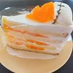 ペチカスケマサコーヒー - ましろのみかんショート840円