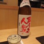 神保町 傳 - 日本酒は三十六人衆純米大吟醸（山形・酒田）から。