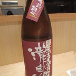 神保町 傳 - 瀧自慢　純米吟醸　備前雄町。三重・名張の旨いお酒でした。