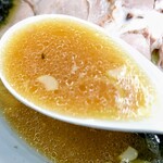 秀吉家 - ラーメン大盛り(2玉)のスープ