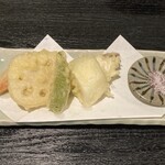 酒宴 菜乃庵 - 天ぷらもヘルシーな感じ