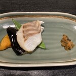 酒宴 菜乃庵 - 鯛の塩焼き　やっぱり野菜