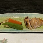 酒宴 菜乃庵 - 野菜と鶏肉ソテー