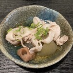 酒宴 菜乃庵 - 豚と大根？カブ？