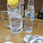 もつやき ばん - やはりばんはレモンサワー☆