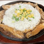 インドレストラン ナンハウス - チキンステーキライスセット