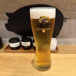 豚肉料理専門店 とんかつのり - ■キリン一番搾り生ビール中¥580