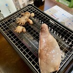 海味焼 酒場 〇上水産 - イイダコ焼き@439
スルメいか焼き半身@549