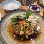 山本のハンバーグ 新橋食堂 - ガーリック！
