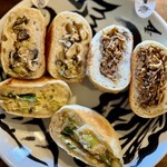 いろは堂 - 舞茸　380円 ぶなしめじ　290円 ねぎみそ　290円　→　サービス