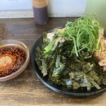 つけ麺本舗辛部 - のりかつおつけ麺 普通(1玉)\1,030+トッピングきゃべつ\160