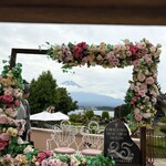 森のレストラン - 雲海の中の富士