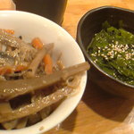 飲食笑商何屋ねこ膳 - 2010.8 きんぴら＆めかぶ