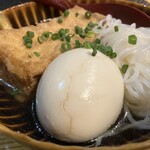 酒 炭焼 きよ - スッポン出汁おでん盛り3種
