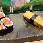 Sushi An Saito Hon Ten - すきみたく巻、玉子