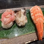 Sushi An Saito Hon Ten - 赤貝ひも、鳥貝、海老