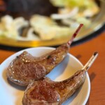 むさしや - ラム骨付きロース　1780円