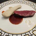 クイントカント - 蝦夷鹿のロースト　海老芋