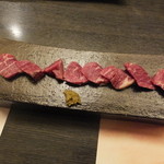 旬菜 おぐら家 - 馬肉の燻製