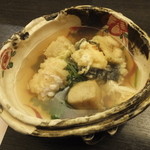 旬菜 おぐら家 - 白子・京生麩・生湯葉の揚げ出し3点盛り