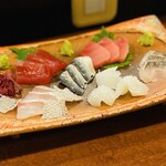 どぜう・四季料理 やぶや - 刺身盛り合わせ