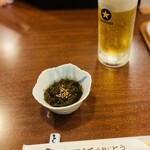 どぜう・四季料理 やぶや - お通し　もずく