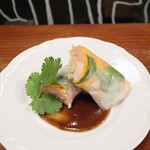 Hachihare - ブリと柿 切り干し大根の生春巻き