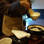 禅紫 - 14.12土釜で提供される、美味しいご飯(禅ｺｰｽ)