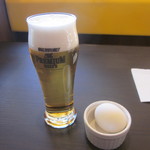 藤田珈琲店 - 生ビールとゆでたまご