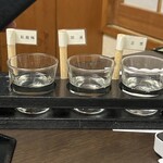 セブンシーズホテル 伊東 - 日本酒飲み比べ　手作りのピックがかわいい