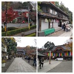 一休庵 - 参考.左上が前回訪問した多聞(デカ盛り蕎麦があります)、右上 あめやは臨時休業(そばパン食べたかったぁ)、下段は深大寺 山門(左)と本堂(右)