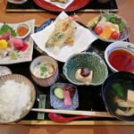 鮨処ほのか - 刺身天麩羅膳♪