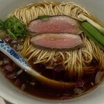 鴨そば さわ田 - 炭火焼 鴨ロース麺(鴨ロース2枚)