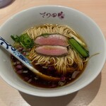 鴨そば さわ田 - 炭火焼 鴨ロース麺(鴨ロース2枚)