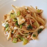 カーサ・デル・チーボ - グラニャネージのスパゲッティ 八戸産ヤリイカと小松菜のツィミーノ和え