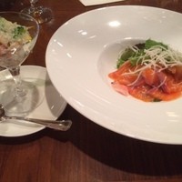 花閒 - サーモンのカルパッチョ塩麹風味