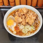 かのや - ゲソ天そば＋玉子