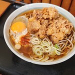 かのや - ゲソ天そば＋玉子