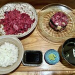 千ふく - 伝説の中落ち+極上鮪ねぎとろ+定食