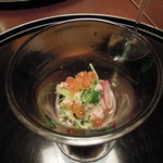 日本料理 「源氏」 - 前菜　つぎの吸い物とりわすれ＾＾；