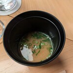 浪速 鮨波留加 - 味噌汁