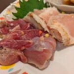 焼鳥と地酒 炭イッカ - 但馬鶏たたき(もも･むね)