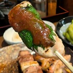 焼鳥と地酒 炭イッカ - 笹身梅紫蘇