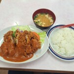 若竹 - 料理写真:チキンカツ定食