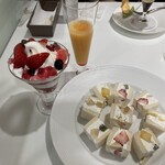 タカノフルーツパーラー - 平日ランチ・フルーツサンドとミニパフェセット