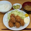 いちかつ - 料理写真:いちかつ 浅草橋店 カキフライ定食 税込1,300円 ご飯少な目でお願い
