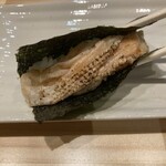 巻乃巴 - 手巻き　炙りトロサーモン　　少し塩振ってあった