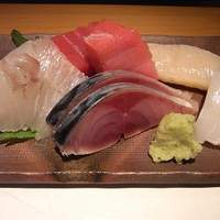 北 - お刺身の盛り合わせ。中トロが特に旨い。