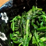 ラーメン 野良裏家 - 生ほうれん草別皿